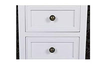 Comodino in legno, 2 pezzi, comodino moderno, comodino in legno, comodino con due cassetti, mobili per la casa, camera da letto, soggiorno, bagno, bianco