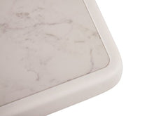 Dajar Ess/Dine Tavolo e Relax Marble Bianco, 70 x 70 cm