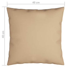 Buyounger Cuscini Decorativi 4 pz Beige 40x40 cm in Tessuto