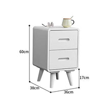 GXT WGZ- Comodino Camera Locker, Camera da Letto Comodino, Soggiorno Locker, Living Room Divano Fianco del Mobile (Color : White)