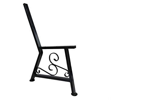 QLS - Panchina per panchina, struttura in acciaio con chiusura nera, 1 pezzo