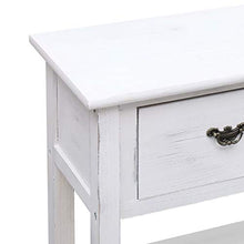 SKM Credenza Bianco Anticato 115x30x76 cm in Legno