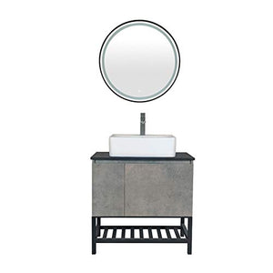 KCCCC Set di armadietto per Il Bagno Mobile da Bagno Combinazione di Lavaggio per lavabo per lavabo per lavabo Armadio di stoccaggio Moderno (Color : Gray, Size : 50x71x83cm)