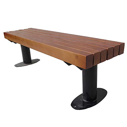 GaoF panchina per Il Tempo Libero in Legno massello per Uso Domestico, panchina Senza Schienale per Parco pedonale zincato, Panca in Legno per Il Resto all'aperto, può ospitare 2-3 Persone