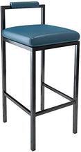 XHCP Bancone da Cucina Sgabelli da Bar Mobili da Soggiorno Sgabelli da Bar con Gambe in Metallo Nero/Schienale Cavo | Seggiolone Casual Imbottito in PU per bancone/Cucina/colazion