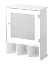 Premier Housewares 2401451 Armadietto con Specchio, in Legno Bianco