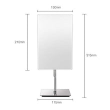 OMLTER Casa 360° Girevole Specchio Trucco, Desktop HD Single Lato Vanity Mirror con Base, Bellezza Specchio per con Lenti Contatto E Trucco & Rasatura
