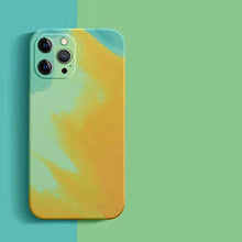 CrazyLemon Custodia per iPhone 11 Pro Max, silicone liquido antiurto per pittura ad acquerello estetico antiurto con rivestimento protettivo in microfibra per iPhone 11 Pro Max - 05