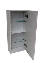 tft Pensile da Bagno 1 Anta Push 35x18x78,2 cm in Legno Ibiza Bianco Opaco