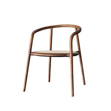 WNN Rattan Sedia Semplice Sedia Balcone circostante di Legno Solido Sdraio Nordic Divano Sedia Poltrona Singola URG