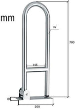 Maniglioni da Bagno Maniglia Senza Barriere, Barre di Sostegno Mobile rovesciata braccioli di Sicurezza Senza Barriere Ringhiere Accessori for Il Bagno for Vecchi E Disabili Accessori da Bagno
