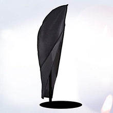Yardwe Copertura per ombrellone da Giardino Impermeabile Copertura per ombrellone con Cerniera per Esterni 265 x 70 x 1 cm (Tessuto 210d Oxford, Nero)
