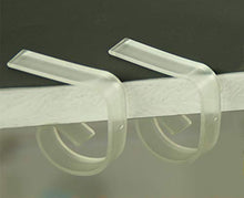 Weiqiao® - 50 mollette trasparenti in plastica antiscivolo per tavolo, strumento di fissaggio per casa, ristorante e picnic