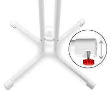Beautissu Sylt Gastro Tavolo Alto Pieghevole Ø 70 cm Tavolo Bar Esterno Bianco - Tavolino da Bar o da Cucina Rotondo per bistrot e Pub - Tavolo da Giardino - Resistente al Calore e ai Graffi