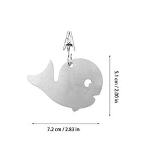 TOYANDONA 4Pcs in Acciaio Inox A Forma di Balena di Clip Tovaglia Pesi Ganci della Copertura di Tabella del Supporto Morsetti per La Cucina Giardino Partito Picnic Decorazioni