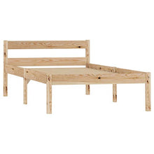 Lasamot Giroletto in Legno massello di Pino Color Legno Chiaro, giroletto per Camera da Letto, giroletto Pratico per Famiglie in Stile Moderno 206 x 96 x 60 cm  con 2 cassetti
