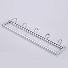 Starall Space - Portasciugamani pieghevole in alluminio, con 5 ganci, pieghevole, per cucina, bagno, 40/50/60 cm