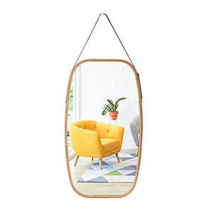 LLG Household Items& Soggiorno specchi a Parete di Legno di Grandi Dimensioni, Decorativo Specchio da Toilette Bagno Dressing Specchio Specchio da rasatura Specchio Acrilico