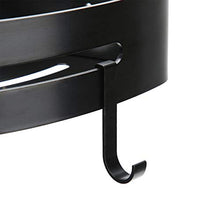 A sixx Portaoggetti angolare per Doccia, portaoggetti monostrato per Bagno in Alluminio Spaziale, portaoggetti da Parete per Doccia/Cucina/WC - Nero