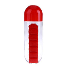 SANGAITIANFU - Kit 2 in 1 porta pillole con 7 scomparti, per esterni, portatile, una settimana