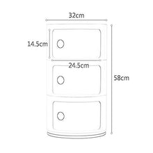 XuQinQin Comodino, Multi-Funzionale Creativo Camera da Letto di stoccaggio Piccolo armadietto per Bambini Mini Angolo Armadio, Adatto per: Soggiorno/Camera da Letto/Studio/Cucina, 2 Colori e Dim