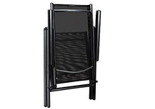 Casaria Set Tavolo e sedie da Giardino Alluminio Bern 5 pz Schienale 7 Posizioni mobili Esterno Balcone terrazza Patio