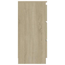 XHCP Credenza, Comodino, Comodino, Divano Letto, Mobile Laterale per Soggiorno Camera da Letto Camera da Letto Sonoma Rovere 60x35x76 cm truciolare