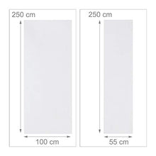 Relaxdays Tovaglie per Tavoli e Panche da Birreria in Set da 3, Misure LxP 100 x 250 cm, 2 Copri Panca, Lavabili, Bianco