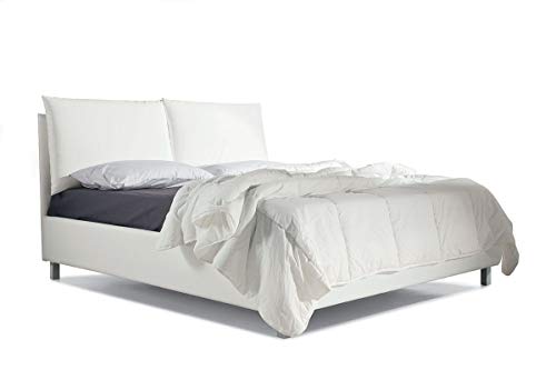 Dimensionecasa.it - Letto Matrimoniale Atelier MOD. Francesca con Contenitore, in Tessuto o Ecopelle - Finiture e Materiali di Massima qualità - 100% Made in Italy - Consegna 3-5 Settimane