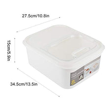 Rockyin Sigillato in plastica Copertura di Vibrazione con Le imposte Rice silos di immagazzinamento Cucina Ambientale Storage Box 10kg