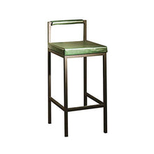 HMM retrò Moderno Sgabelli Bar Sgabello da Bar Verde Scuro Sedie da Bar Square Sedie da Pranzo Similpelle Seduta Imbottita Gambe in Metallo per Casa Cucina E Ristorante/65cm