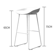 XHCP aggiornato Sgabello da Bar, Sgabelli Nordic Iron Art Creativo Semplice Bar Moda Bar Sedia Sedia Sgabello Tempo Libero caffè Reception Sgabello Alto Sedia Design Barst