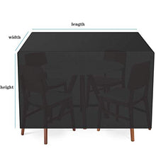 YULIAN 100x100x120 cm Cover per mobili da Giardino, terrazza per la Protezione del Mobile, Giardino all'aperto Sala da Pranzo Tavolo Polvere Anti-Polvere Set Resistenza all'Acqua Resistente per