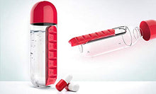 SANGAITIANFU - Kit 2 in 1 porta pillole con 7 scomparti, per esterni, portatile, una settimana