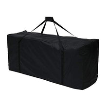 Maalr Borse di Stoccaggio per Esterni, Borsa da Giardino Grande Borsa per Cuscino da Viaggio Custodia Leggera con Cerniera,Borsa Giardino con Maniglie Impermeabile, 210D Oxford, Nero (173x76x51cm)