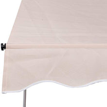 Outsunny Tenda da Sole per Esterno a Rullo con Manovella, Telaio Telescopico e Angolazione Regolabile, Beige, 200x150cm