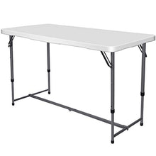 Nestling® Tavolo pieghevole multifunzionale portatile per campeggio, tavolo da pranzo, per attività all'aria aperta, picnic, barbecue, feste in giardino, bagagliaio auto guida, tavolo da 1,2 m