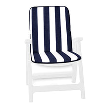 ARREDIAMOINSIEME-nelweb Cuscino Copri Sedia Esterno Universale Morbido A Righe Pieghevole Tessuto Cotone per Piscina Mare Giardino MOD.Capri FASCIATO Verde