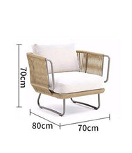 WNN Outdoor Divano mobili su Misura Esterna Cortile Giardino Balcone Terrazza ozio Creativo Divano in Rattan URG