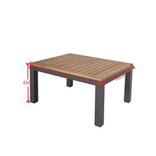 Chicreat Tavolino con ripiano in legno di acacia FSC, 70 x 90 x 43 cm