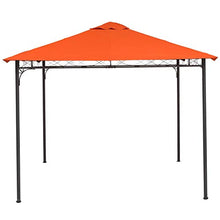 miozzi Tetto di Ricambio per Gazebo da Giardino 3x3 m in Poliestere Morgan Arancione