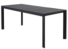 Chicreat T243 Tavolo da Giardino allungabile, Alluminio, Colore Carbone, 127-180 x 77 x 71,5 cm, Black, 180 x 77 x 71.5 cm