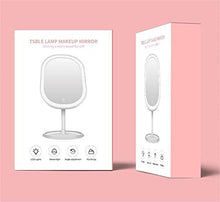 ZCCL Specchio per Il Trucco Specchio per Il Trucco LED, [Ricaricabile] Specchio per Il Trucco Portatile con luci, Interruttore Touch Screen, Specchio cosmetico a Risparmio energetico con rotazion