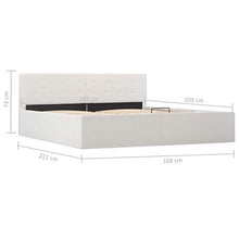 Tidyard Struttura Letto Giroletto Telaio Idraulico in Ecopelle con Contenitore e Doghe,Struttura Letto Singolo Matrimoniale in Ecopelle Moderno 90x200cm/140x200 cm/160x200 cm/180x200 cm