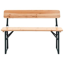 vidaXL 3X Legno d'Abete Tavolo da Birra Panche Pieghevoli Arredo da Giardino