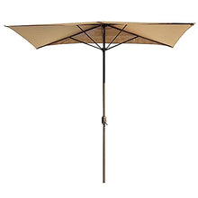 Ombrellone A Mezzaluna Esterno 2.7 M * 1.4 M Tenda da Sole in Poliestere con Manovella Base Non Inclusa, per Giardino Terrazza Patio LDFZ