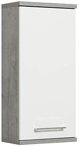 Pelipal 370 Fresh Line Grey - Armadietto da Parete in Legno, Effetto Cemento, 20 x 35 x 75 cm
