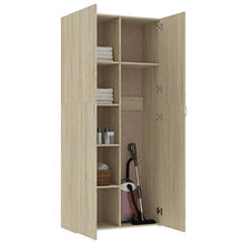 FAMIROSA Armadietto Rovere Sonoma 80x35,5x180 cm in Truciolato