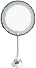 LBWARMB Trucco Specchio con luci Trucco LED Specchio 5XMagnifying Bagno Trucco dello Specchio con la Potente Ventosa 180 ° di Rotazione Daylight Cordless e Compatto da Viaggio Specchio