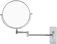 WEHOLY Specchio da Parete Specchio da Parete per Trucco da Barba Specchio da Parete allungabile Pieghevole Girevole da Bagno Specchio Rotondo ingranditore, 8 Pollici Ingrandimento 10X Ottone